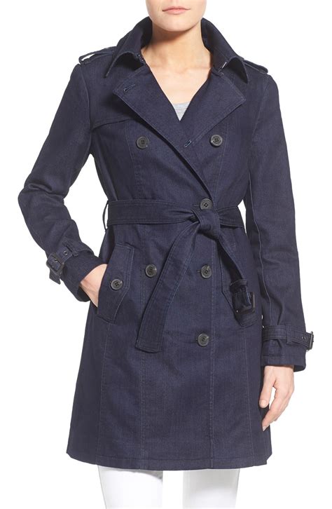 trenchcoats michael kors michael|michael kors denim trench coat.